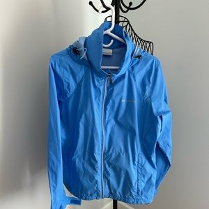 Columbia hooded rain jacket. Excellent condition